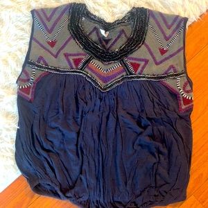 Free People embroidered top